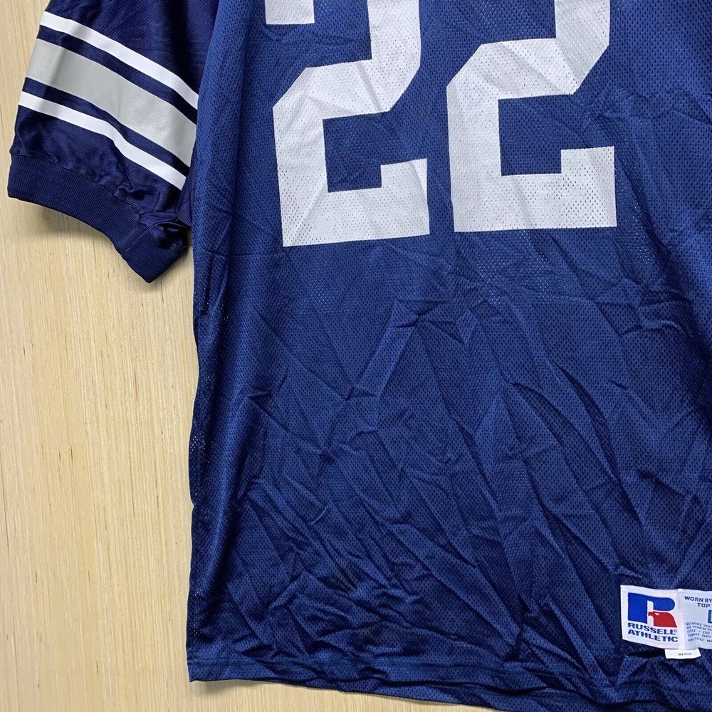 Russell Athletic Jersey Adult Large Blue Short Sleeve Men's #22 Athletic 90s - Picture 5 of 15